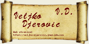 Veljko Đerović vizit kartica